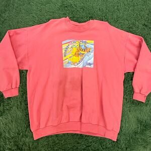 90s Winnie the Pooh | Tigger Red 2XL Pullover Sweatshirt
